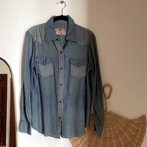 Siwy Chambray button down shirt Small